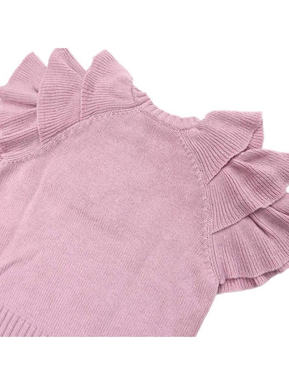 Dior Short Sleeve Knit Ruffles 36 Sizes Pink 344 S13 Bm003 Cashmere - Picture 8 of 10